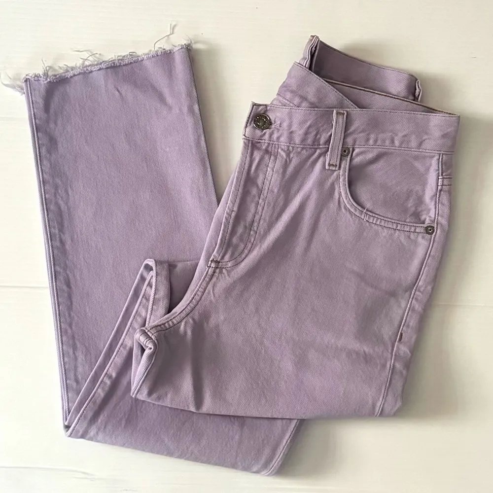 AGOLDE Criss Cross High Rise Straight Jeans In Hard Candy - Image 5