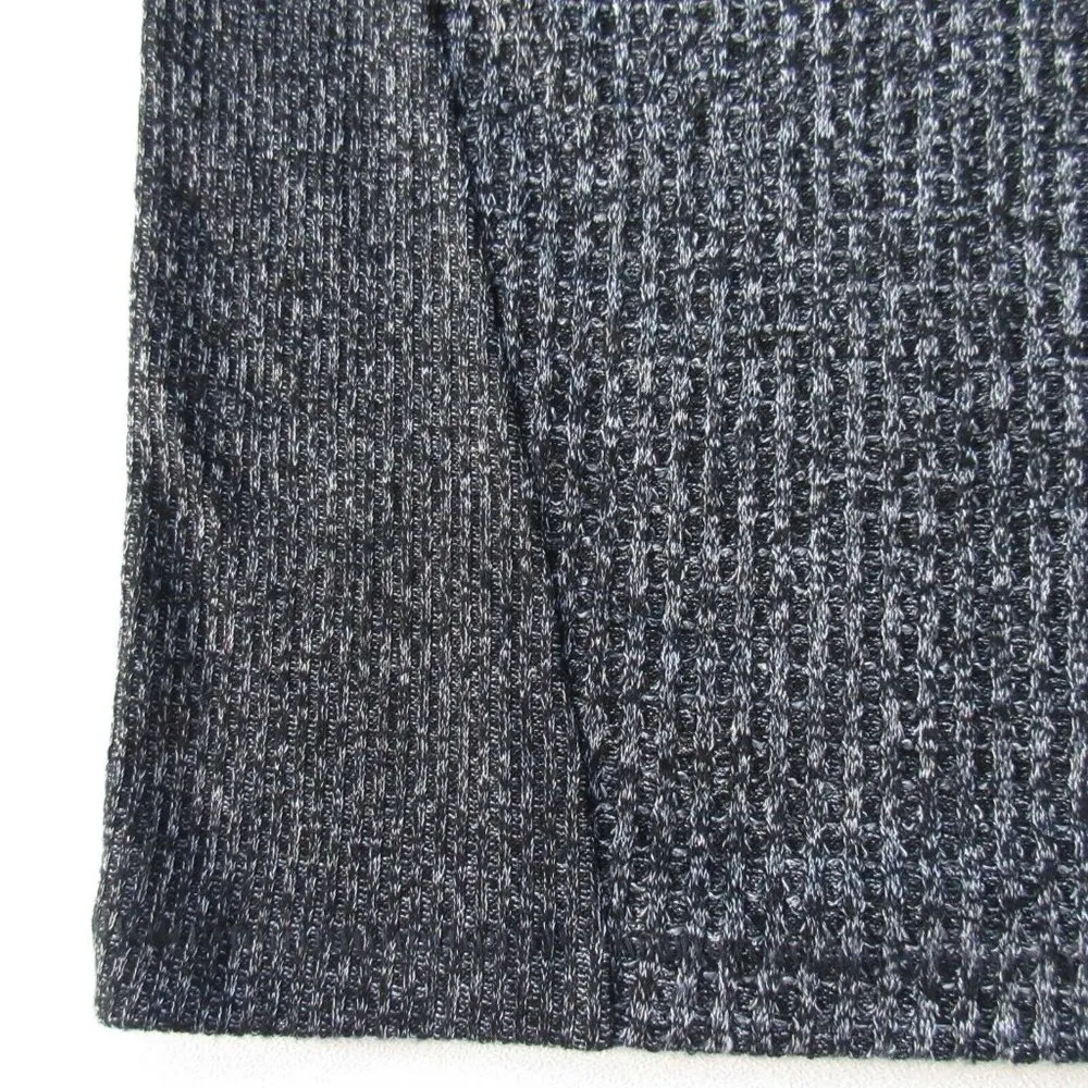 NWT Rag & Bone Clara in Black Heather Torqued Waffle Knit Racerback Tank Dress L - Image 3