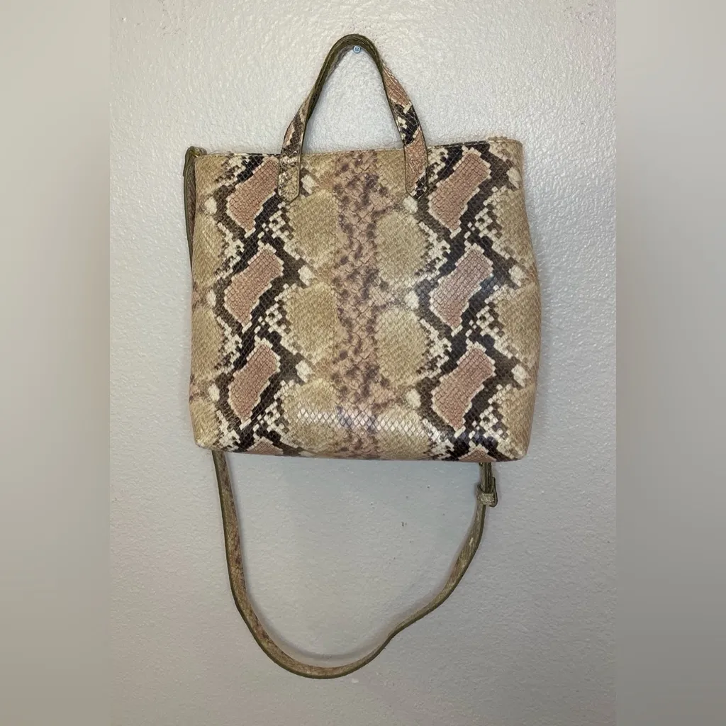 Madewell NWT Women’s The ZiP Transport Crossbody Snake‎ Embossed Leather Edition - Image 4