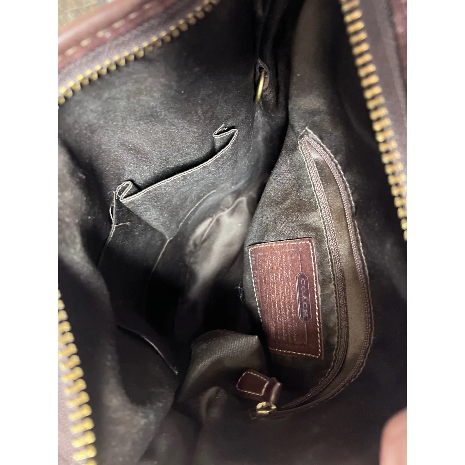 Coach Bleeker Bucket Signature C Convertible Brown Hobo Shoulder Bag 11437 Y2K - Image 12