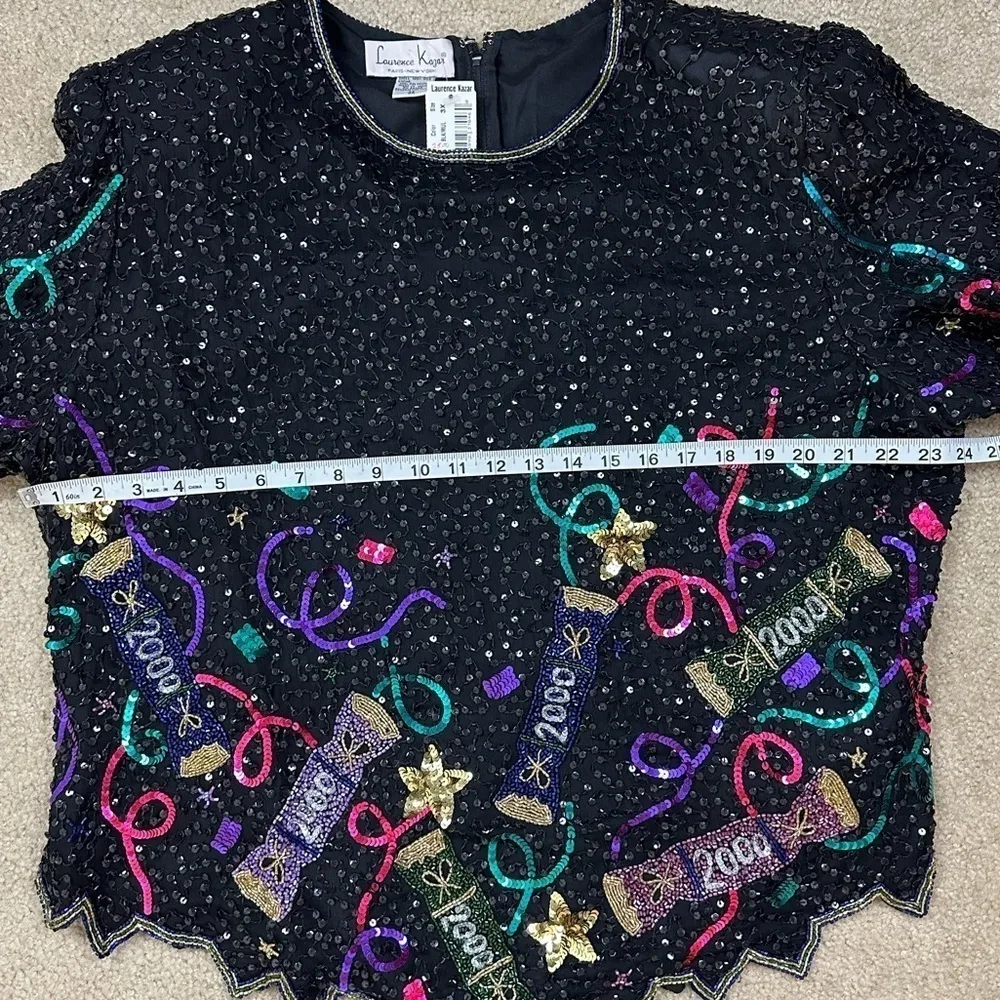 LAURENCE KAZAR Beaded Millennium Top - Image 16