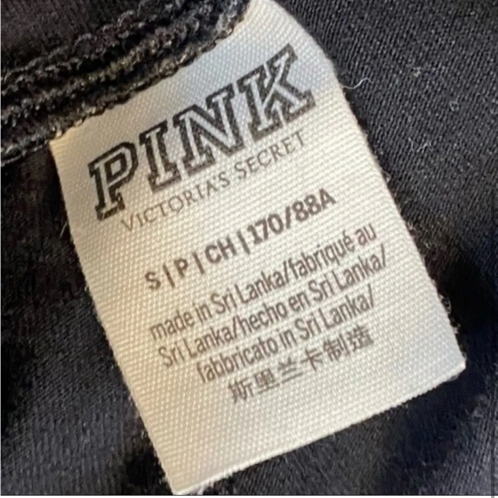 PINK Victoria's Secret Black and Gray Leggings tights - Image 4