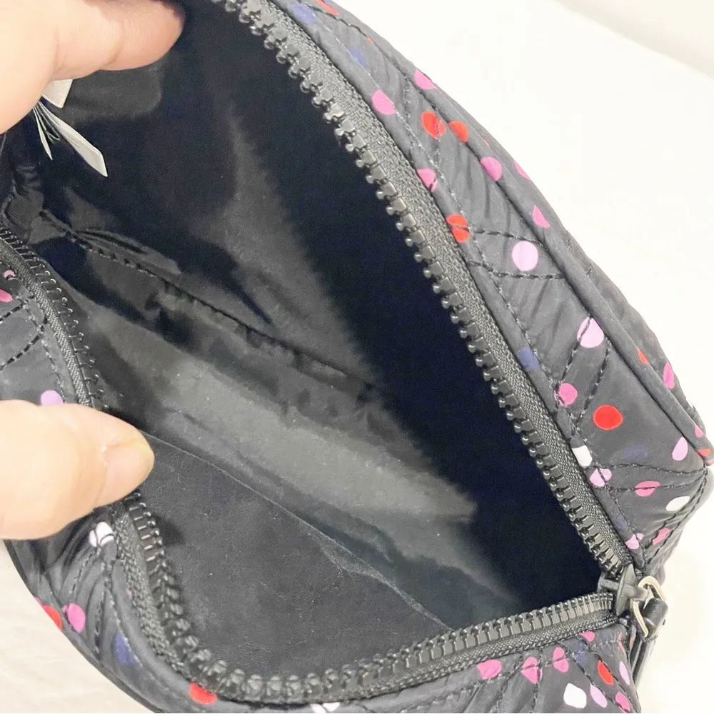 Kate Spade Jae QUILTED FESTIVE CONFETTI MEDIUM DOME COSMETIC POUCH CASE - Image 2