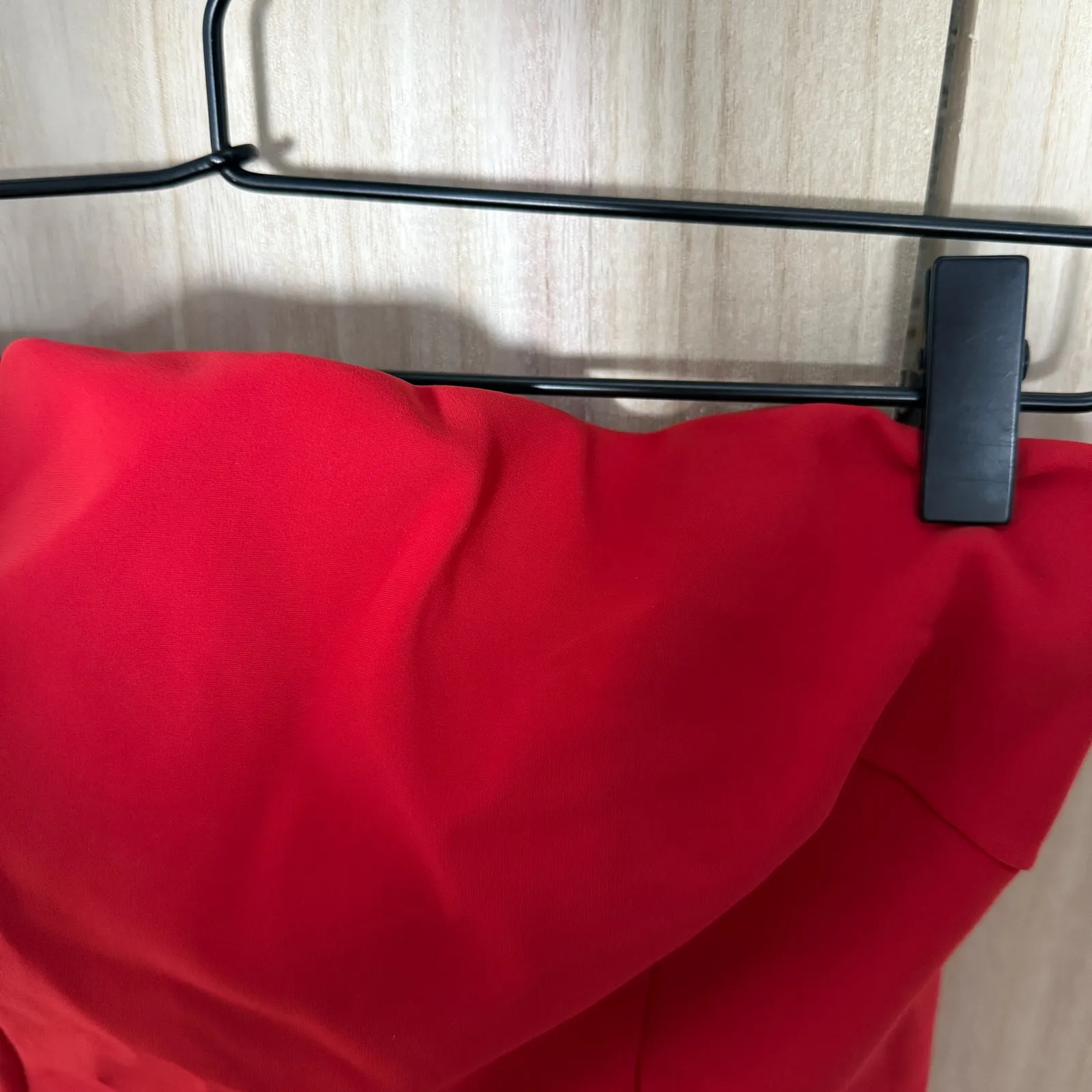 Chiara Boni Camerine Strapless High Low Dress Red Size 46 / 10 - Image 8