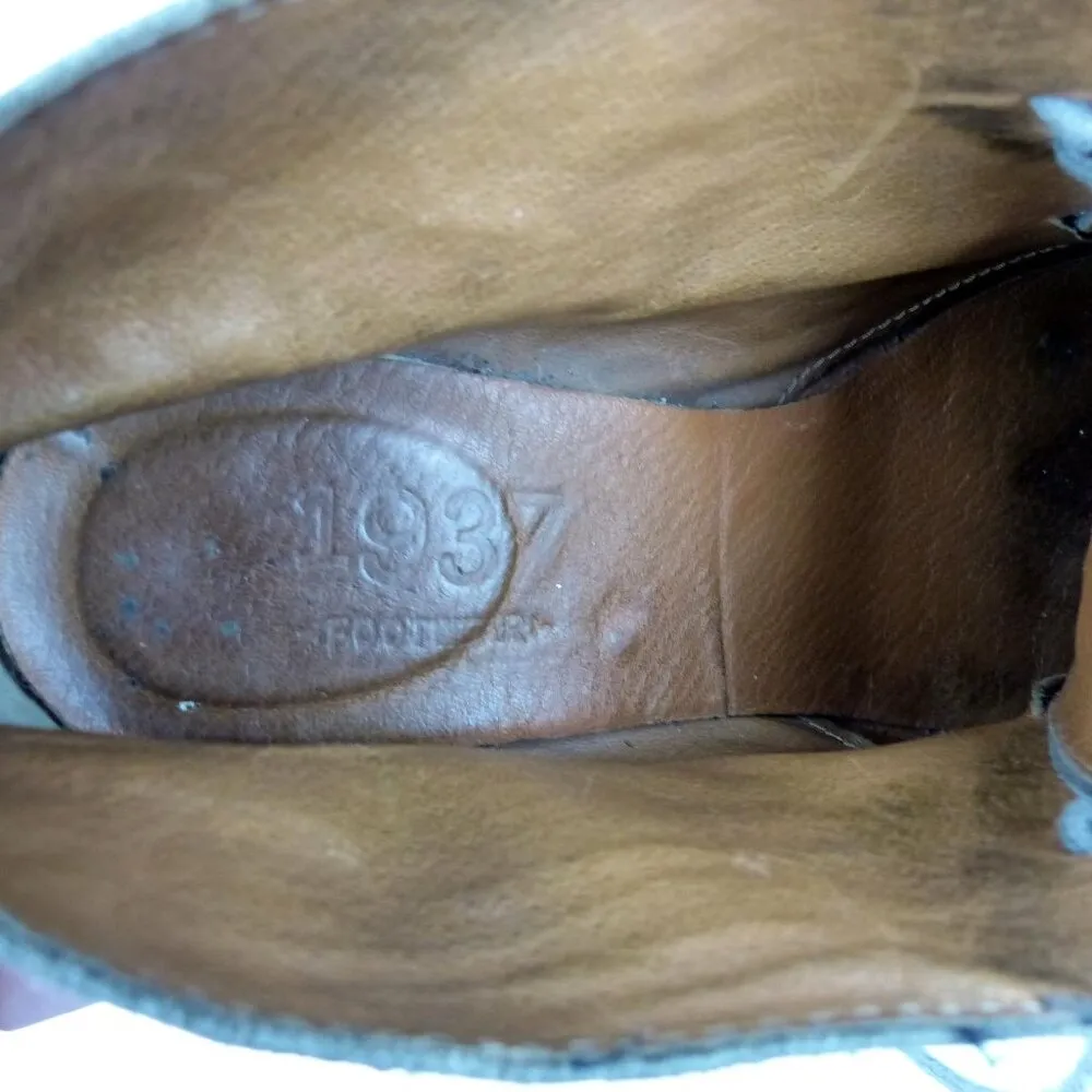 Madewell 1937 Sandstorm Suede Leather Lace-up Ankle Booties 7.5 Tan Block Heel - Image 13