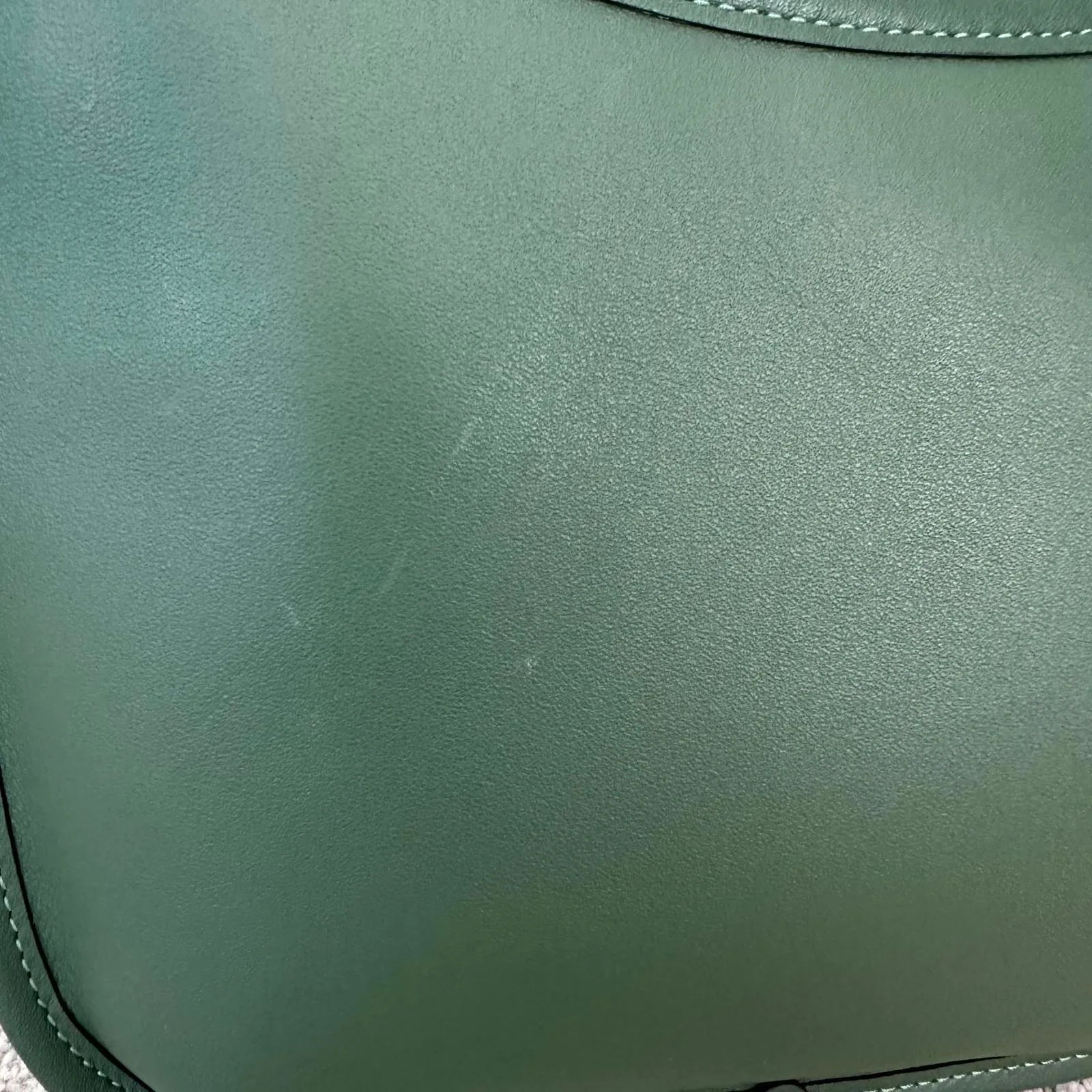 Coach Originals Curve Zip Bag Brass / Hunter Green NWT - Image 8