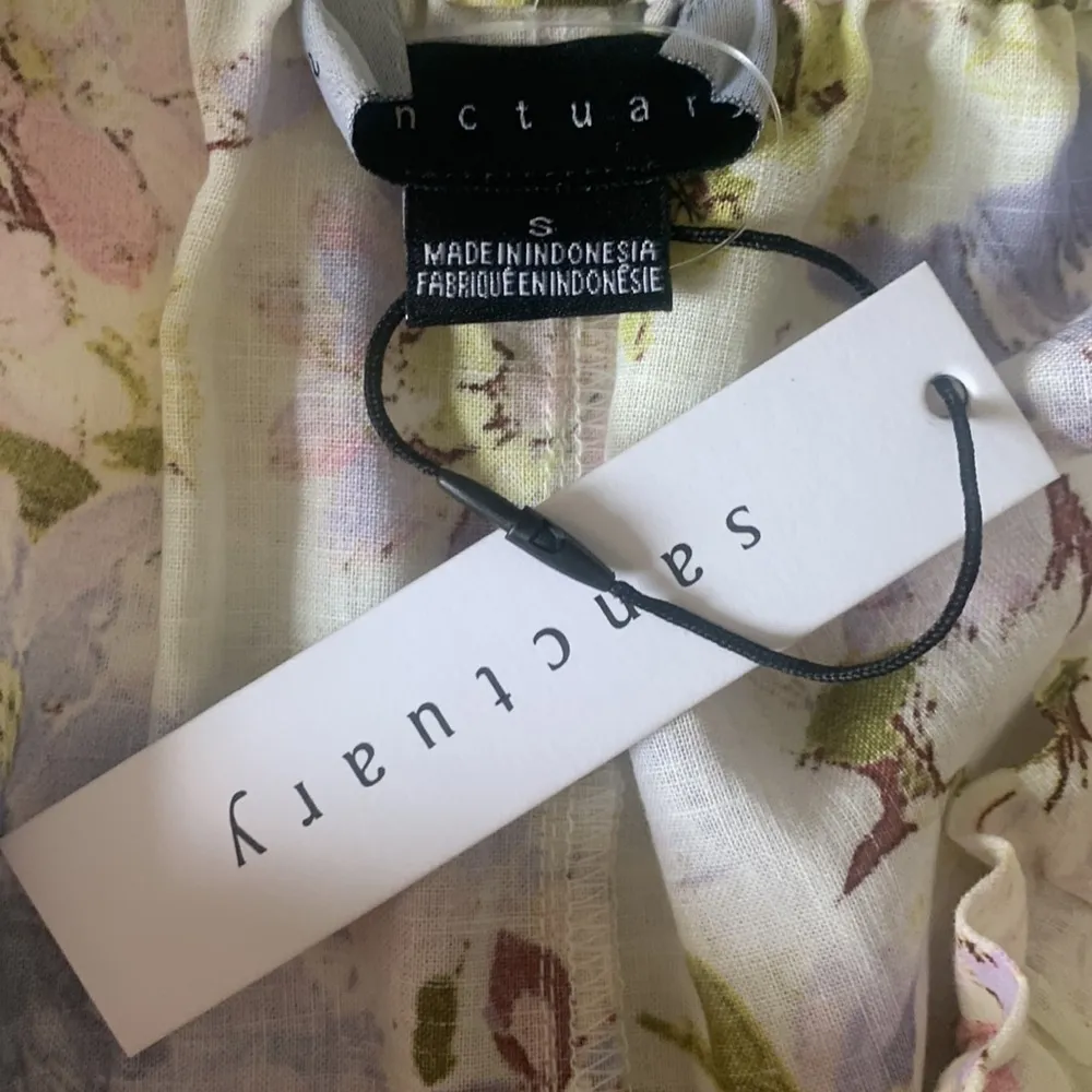 Sanctuary Floral Linen Paper Bag Shorts Sz Sm NWT - Image 8