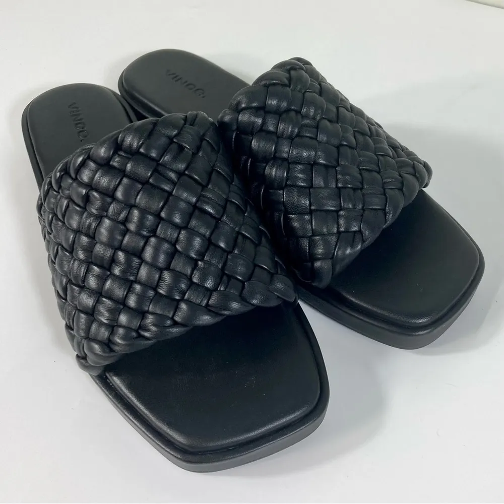 NWB Vince Rumi Sandal Black Size 9.5 Leather - Image 6