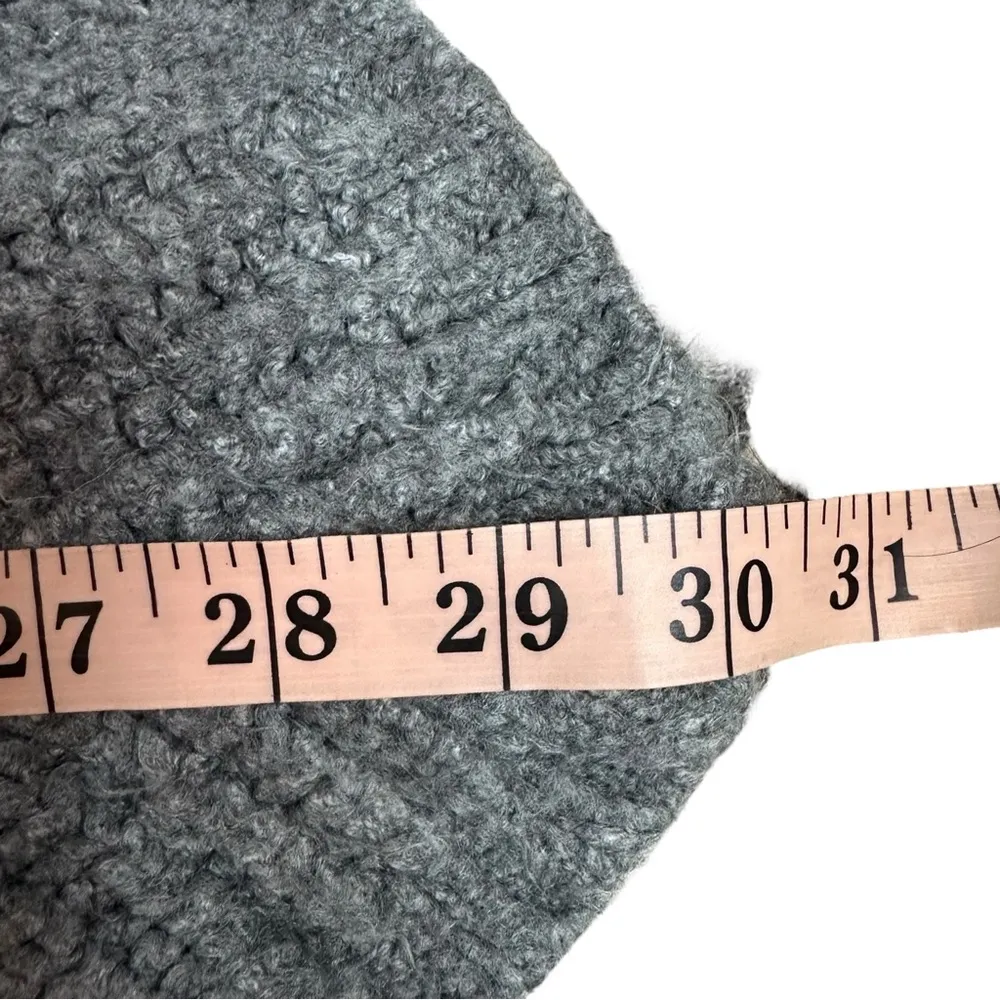 Torrid Plus Size Gray Pullover Poncho Style Sweater Turtleneck Chunky 1X Plus - Image 12