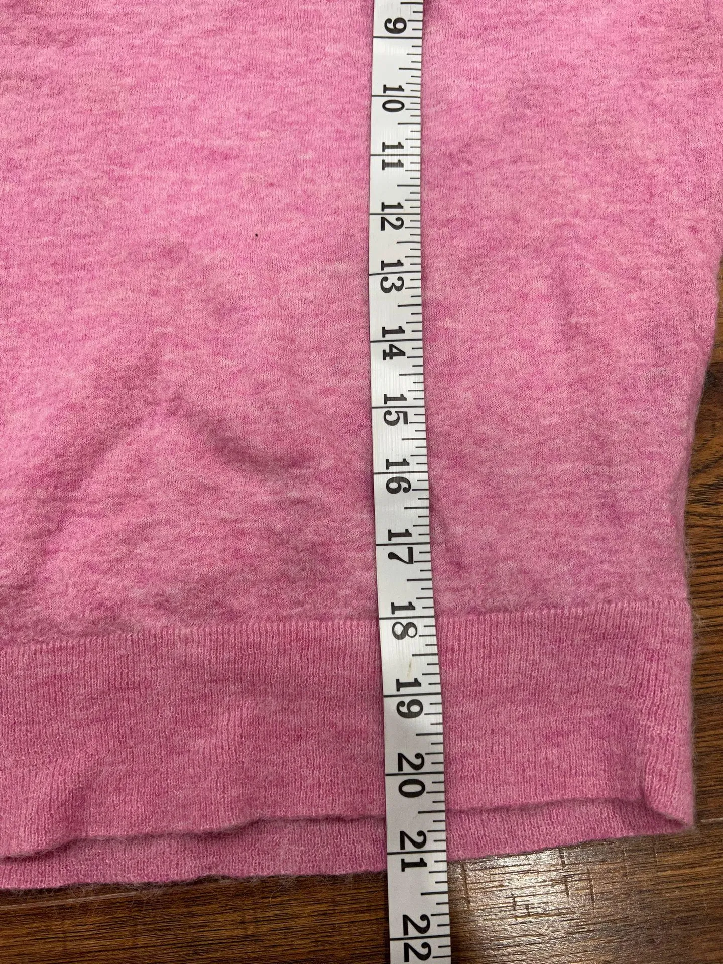 Pink Wool Alpaca Long sleeves Sweater Sz S - Image 8