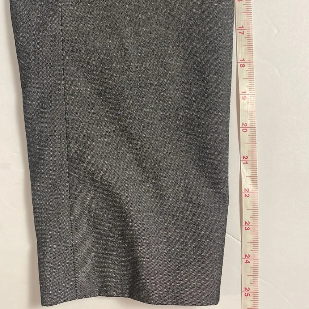 Halogen Women's Linen Blend Blazer Dark Gray Three Button Tie Belt Lined Size 16 - Image 14