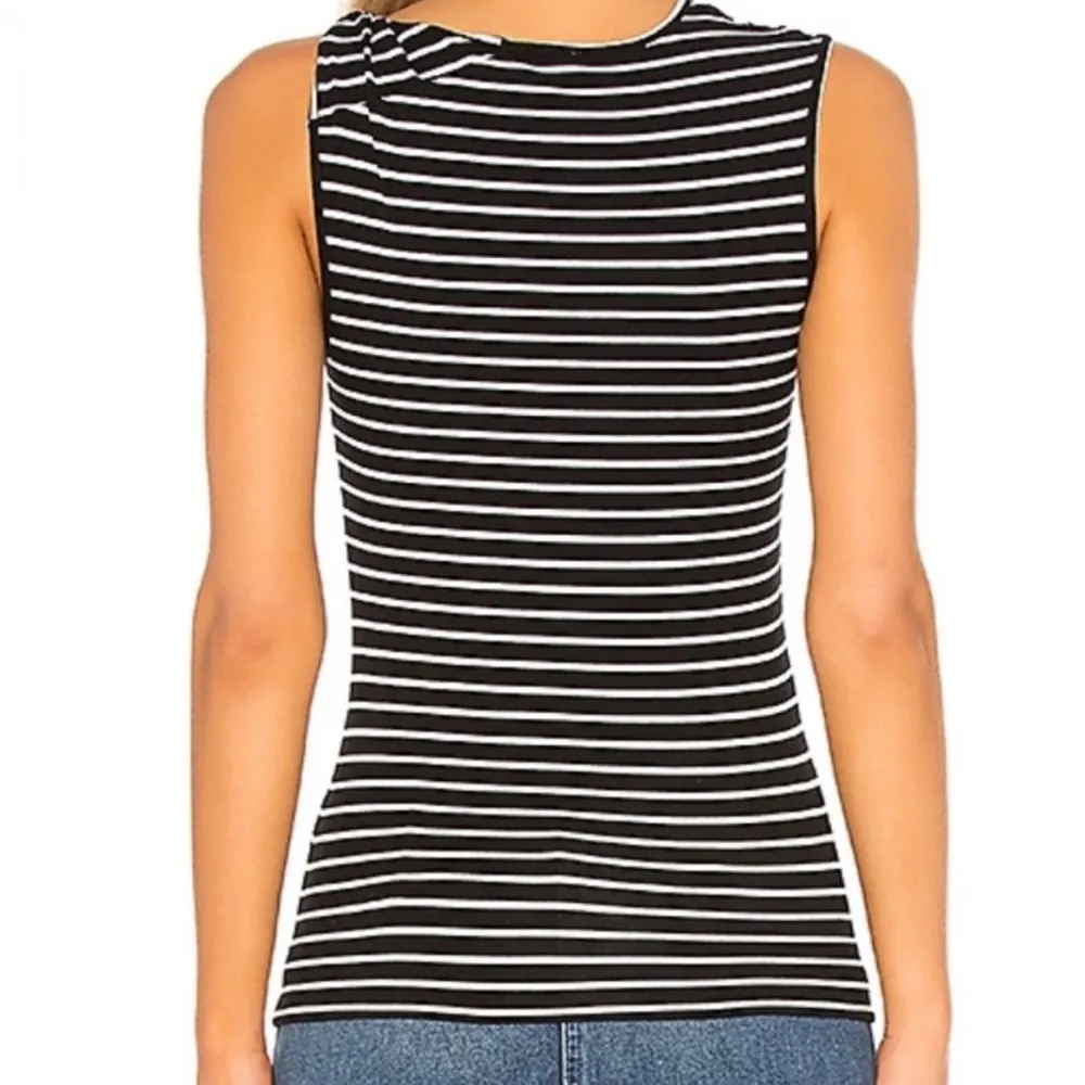 Nwt Frame knot shoulder striped tank top - Image 2
