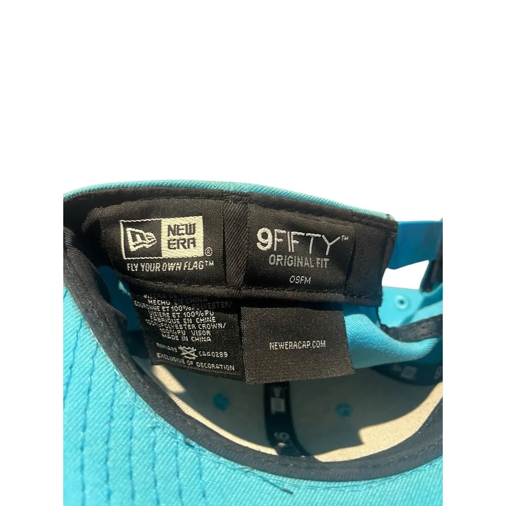 New Era 9fifty Embroidered New York Yankees teal/silver snapback hat Blue - Image 6