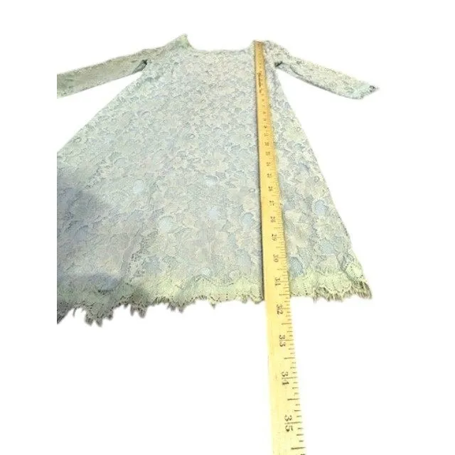 Lush Mint Green Lace Dress S Lined Coquette Vintage Inspired Romantic Victorian‎ - Image 6