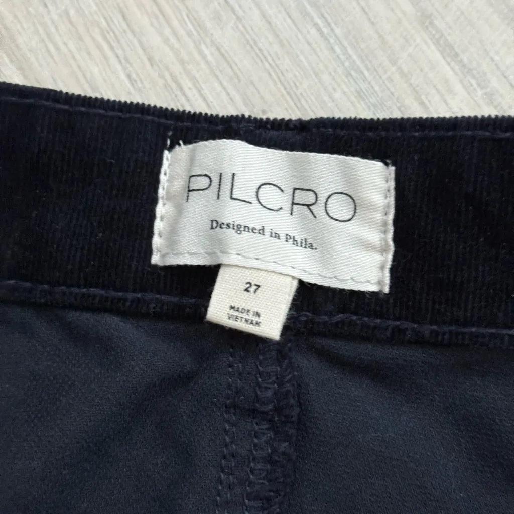 Anthropologie Pilcro Skinny Corduroy High-Rise Jeans in Midnight Navy | 27 - Image 7