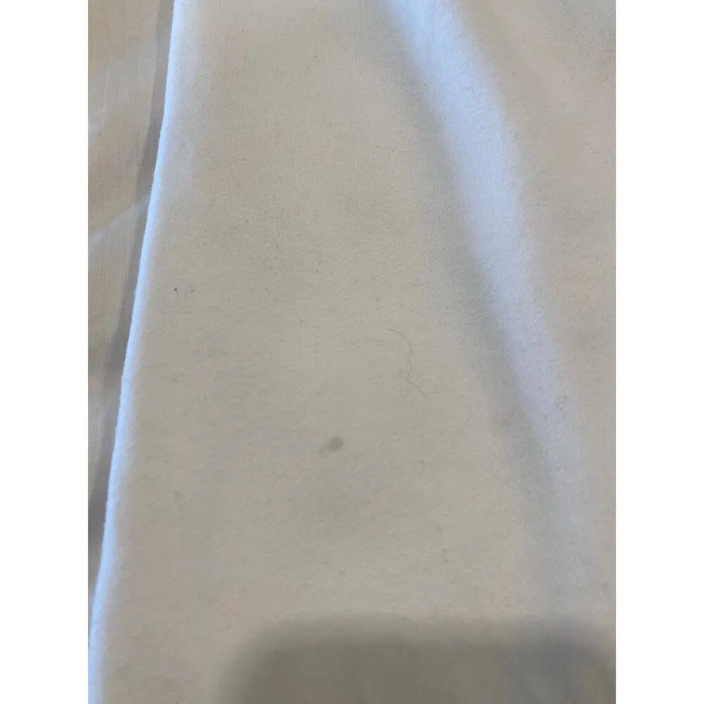 Aritzia Tna Women's Fleece Sweatpants Medium CozyAF White Drawstring Loungewear - Image 9