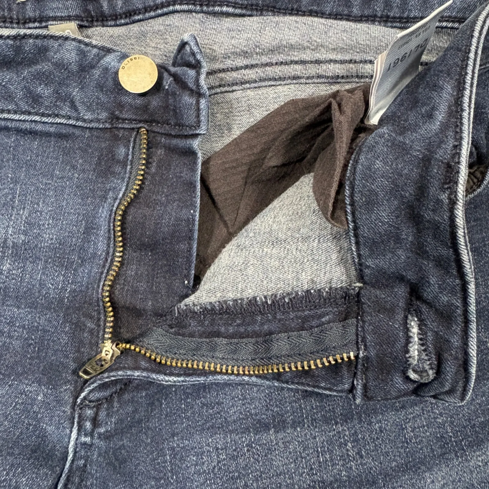 DL1961 Emma Low Rise Skinny Jeans Nicholson Dark Wash Stretch Denim Size 30 - Image 5