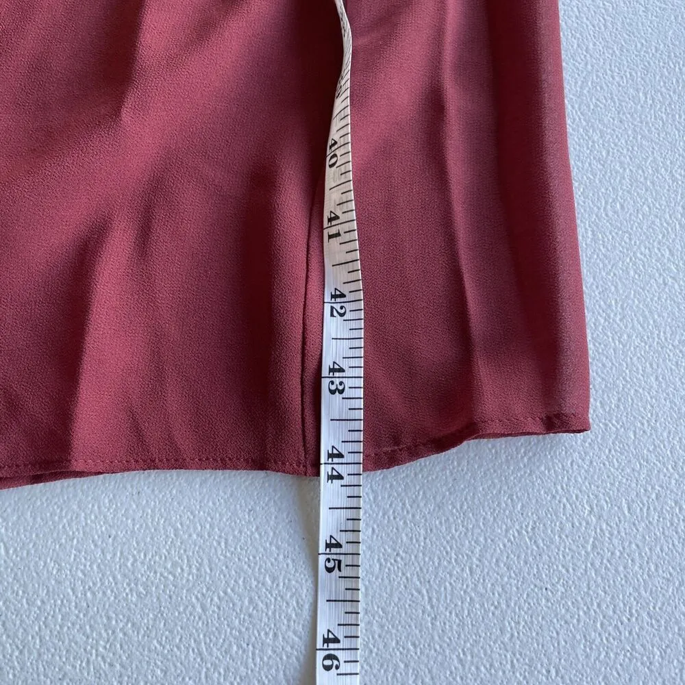 Keepsake Womens Junior Sz S Fit & Flare Dress V-Neck Strappy Asymmetrical Hem - Image 12