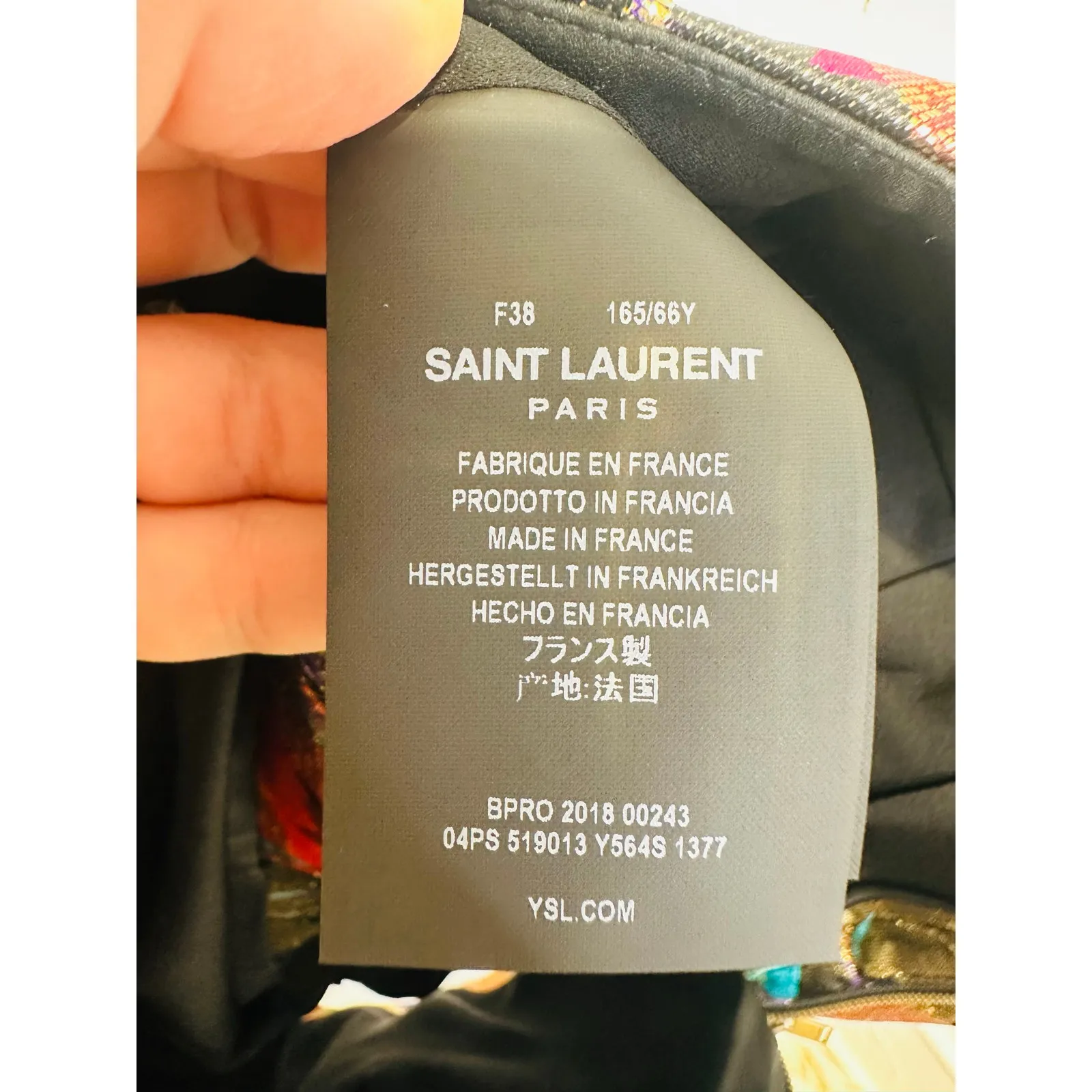 YVES SAINT LAURENT NEW Multicolor Floral Silk Blend Mini Shorts size FR 38 US M - Image 10