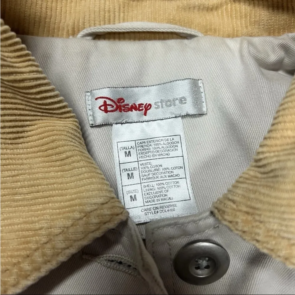 Vintage Disney Eeyore Winnie The Pooh chore jacket Women’s Size Medium Beige - Image 8