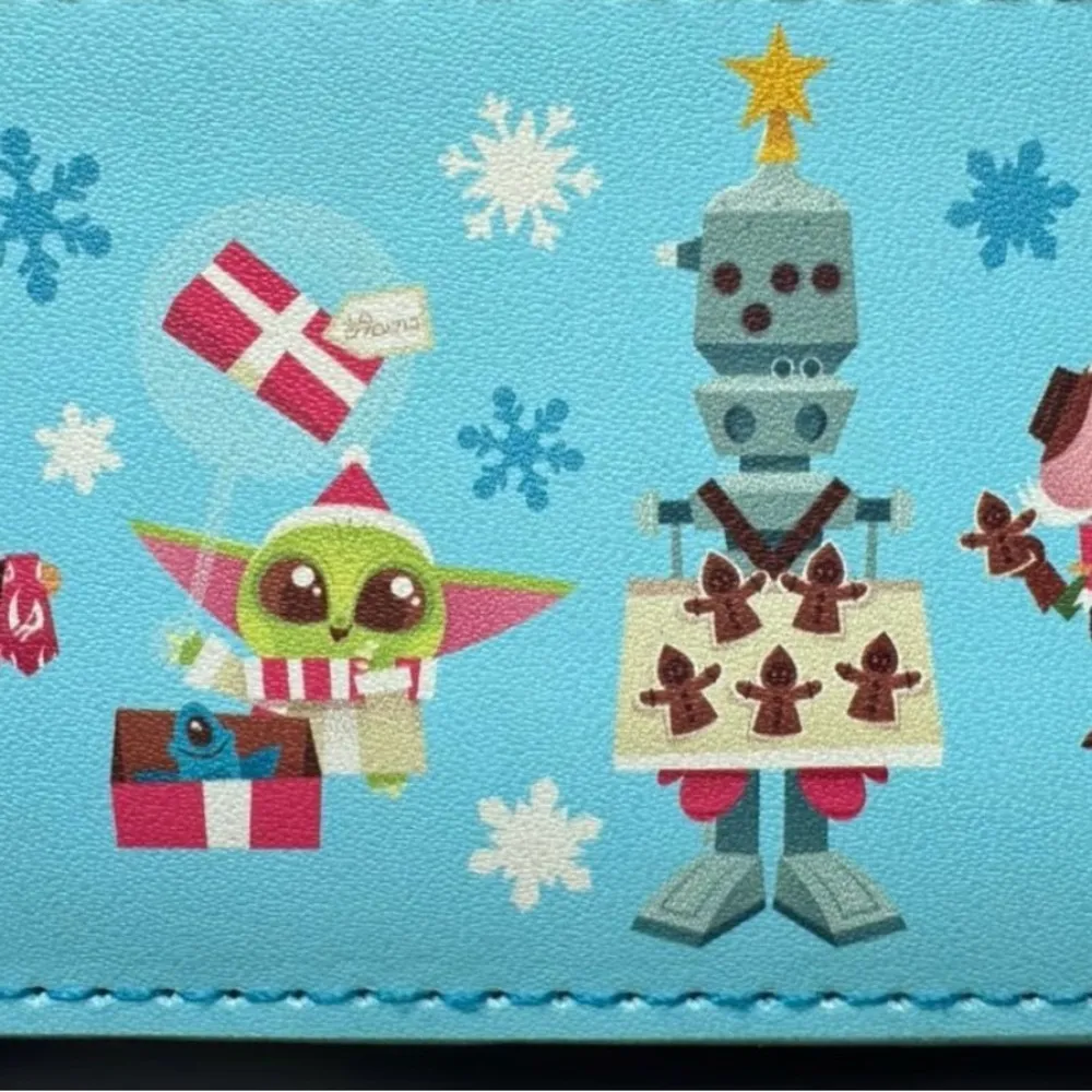 LOUNGEFLY STAR WARS DISNEY MANDALORIAN THE CHILD GROGU HOLIDAY CARD HOLDER - Image 4