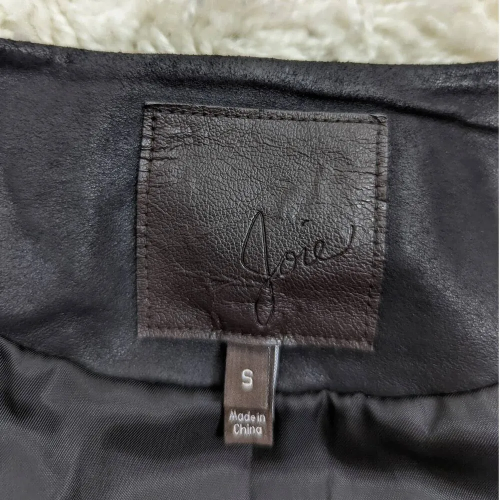 Joie Leather Jacket Black Size Small - Image 5