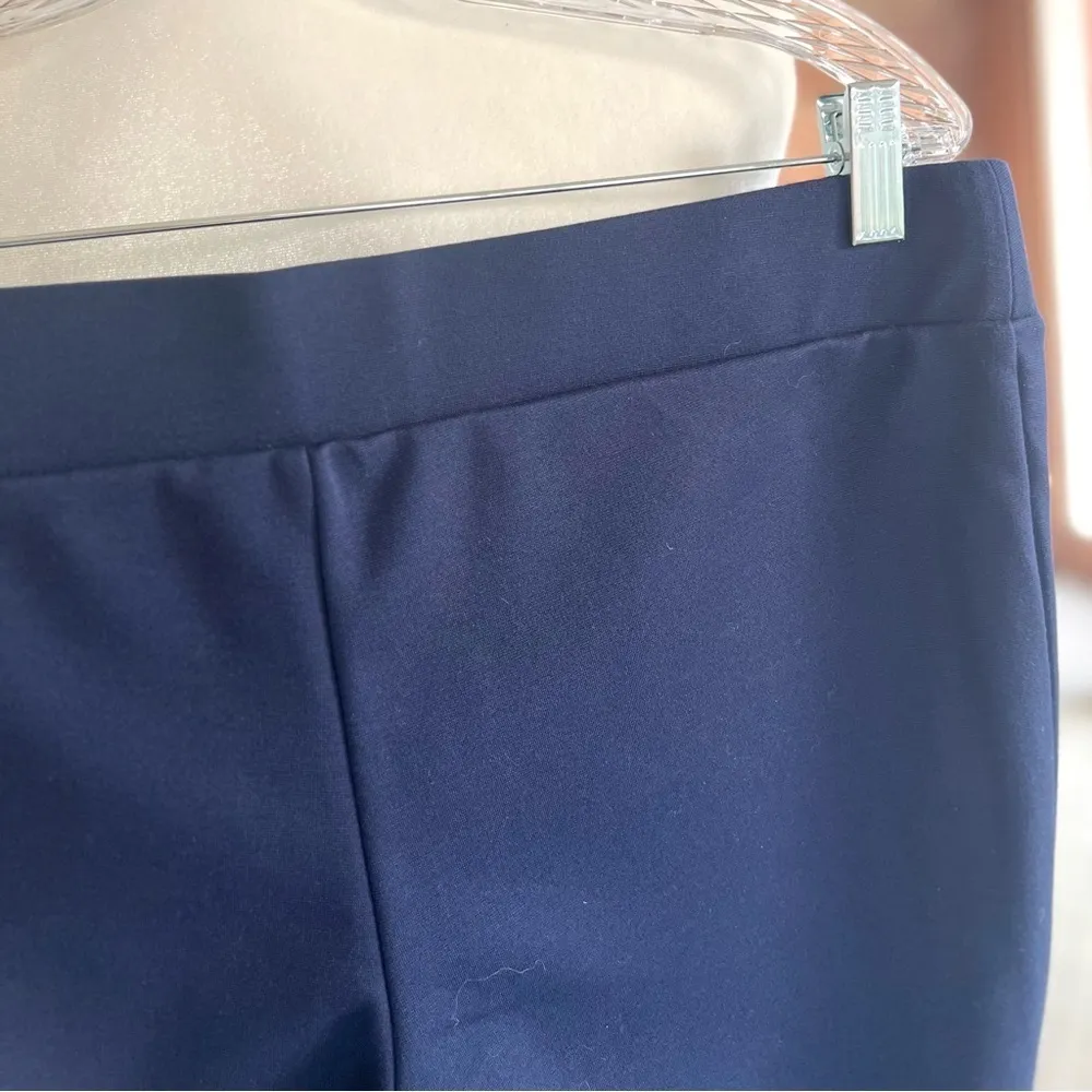 WHBM Leggings Blue Ponte Knit M Everyday Business Casual Stretch Travel Dressy - Image 11