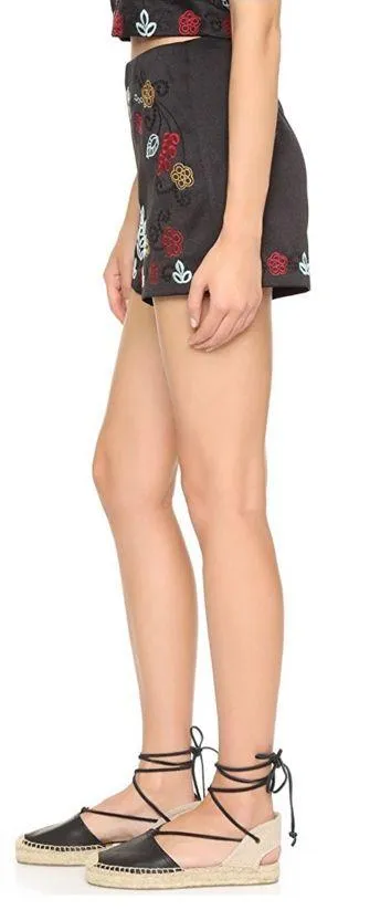 . black embroidered short set - Image 4