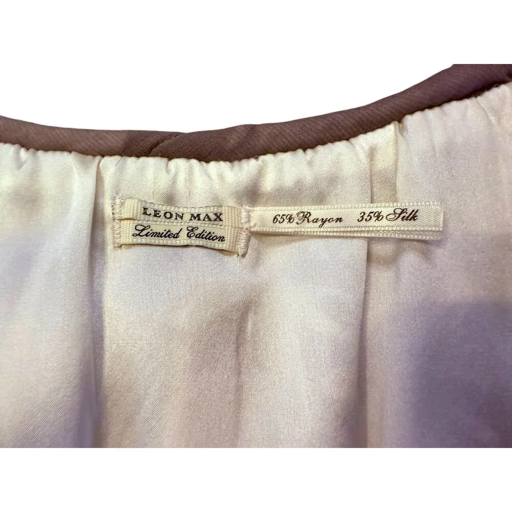 RARE Leon Max Limited Edition Silk Blend Floral Dress - Image 8