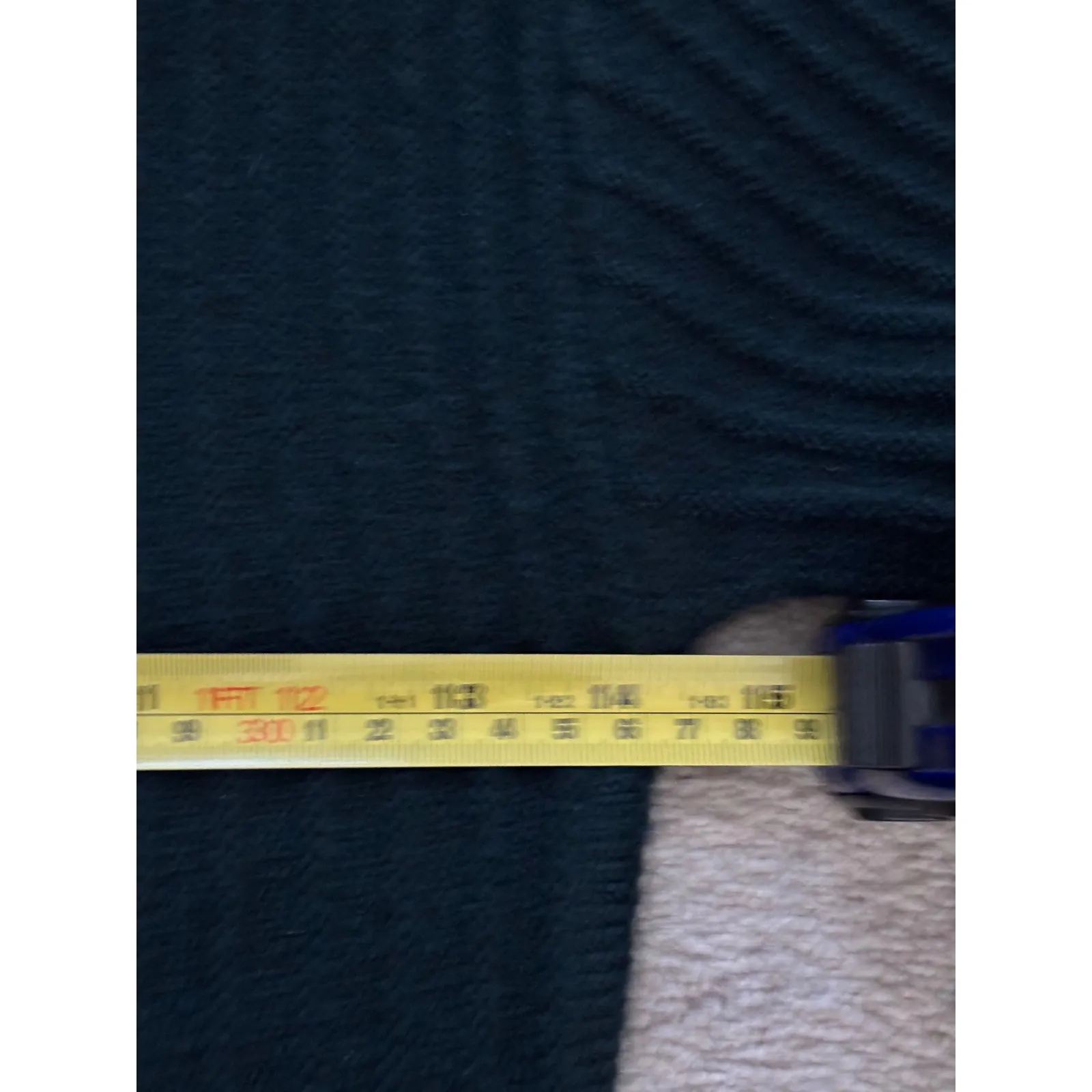 Lulus Dark Green Ribbed Long Sleeve Skater Mini Dress Size M - Image 9