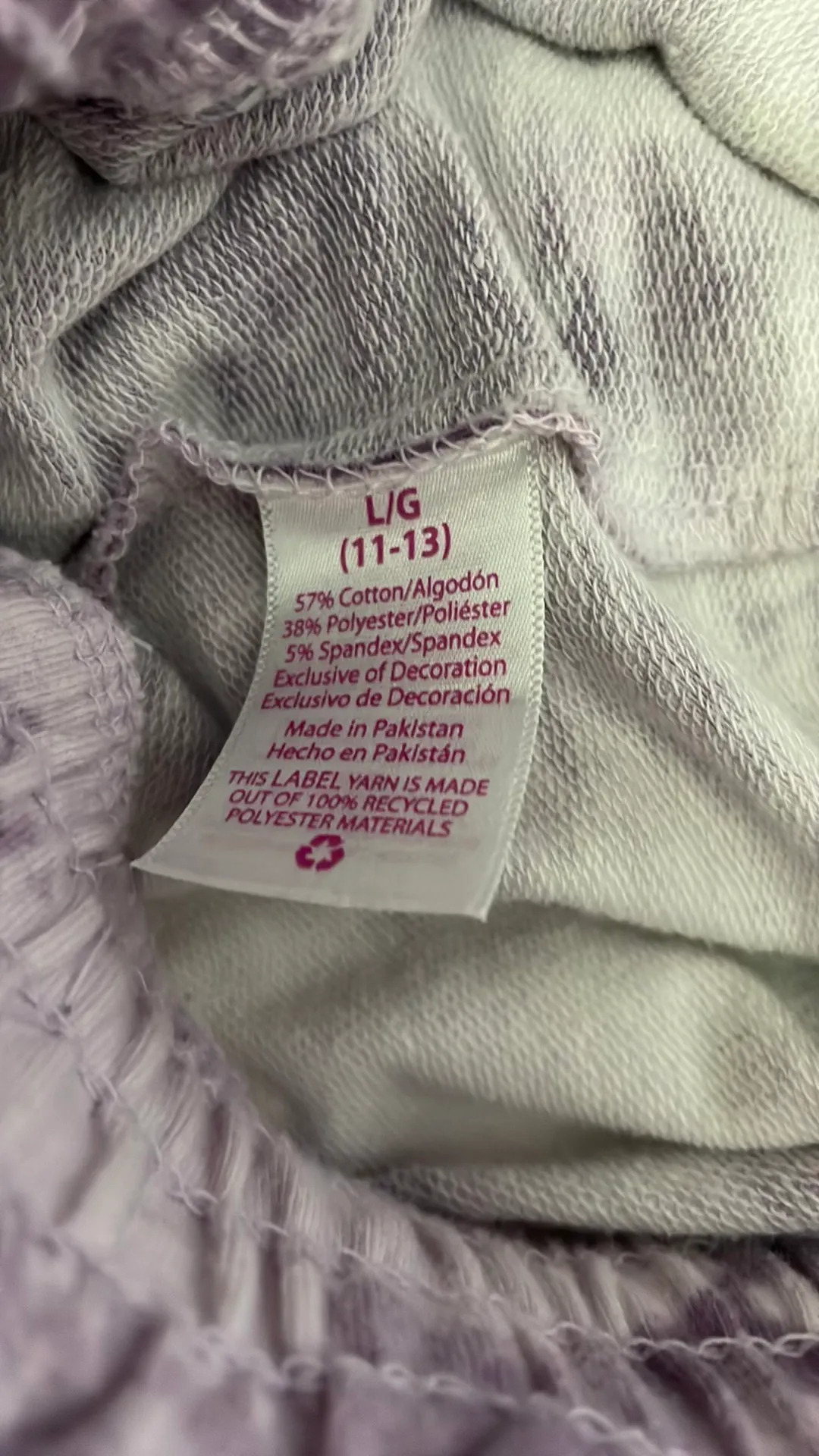 tie die shorts Purple Size L - Image 2