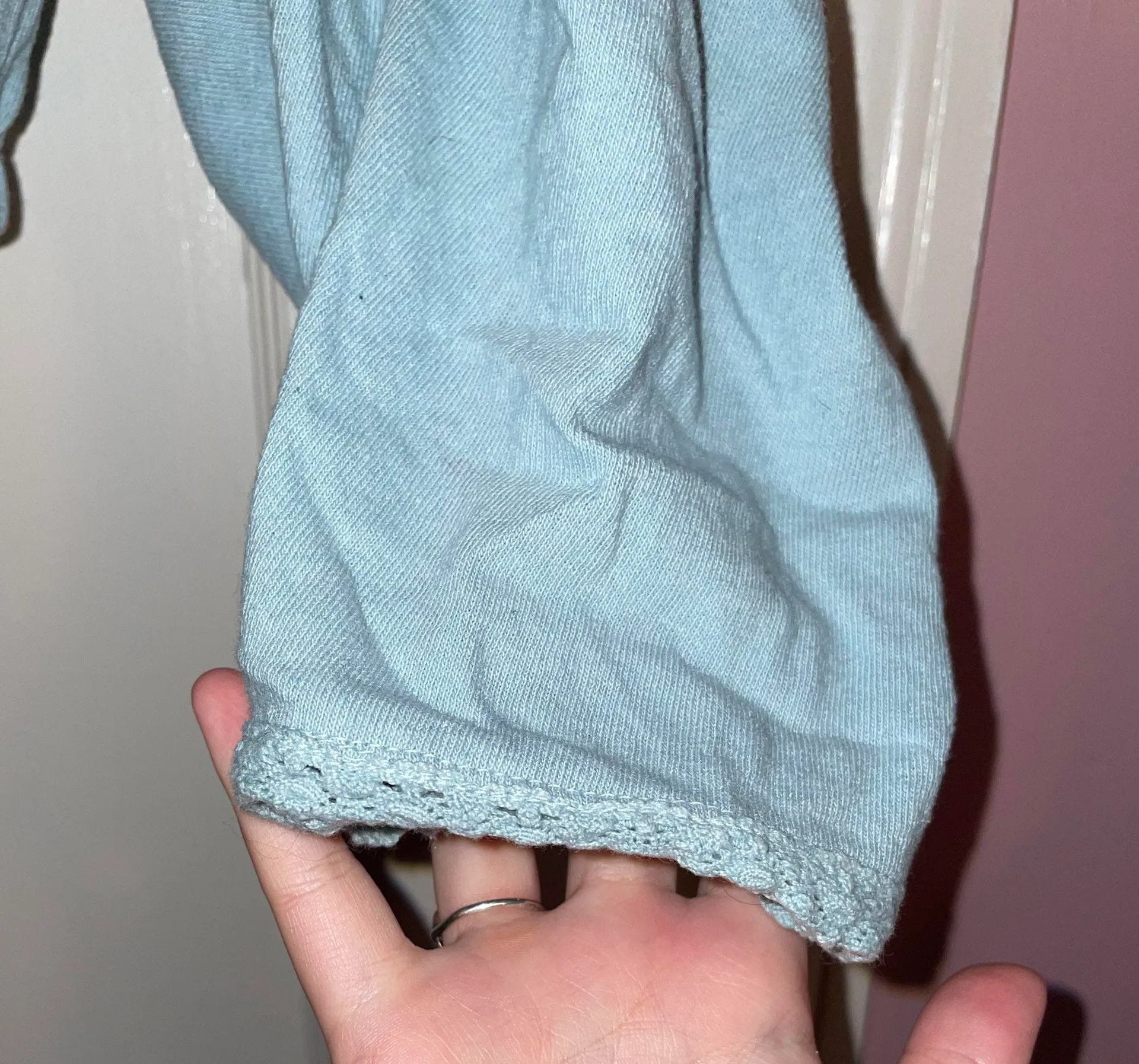 Urban Outfitters Blue Long Sleeve Crop Top - Image 3