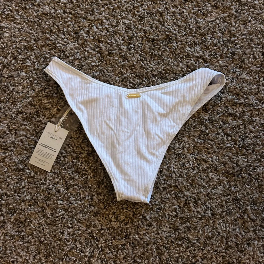 Kenny Flowers White Striped bikini bottom - Image 2