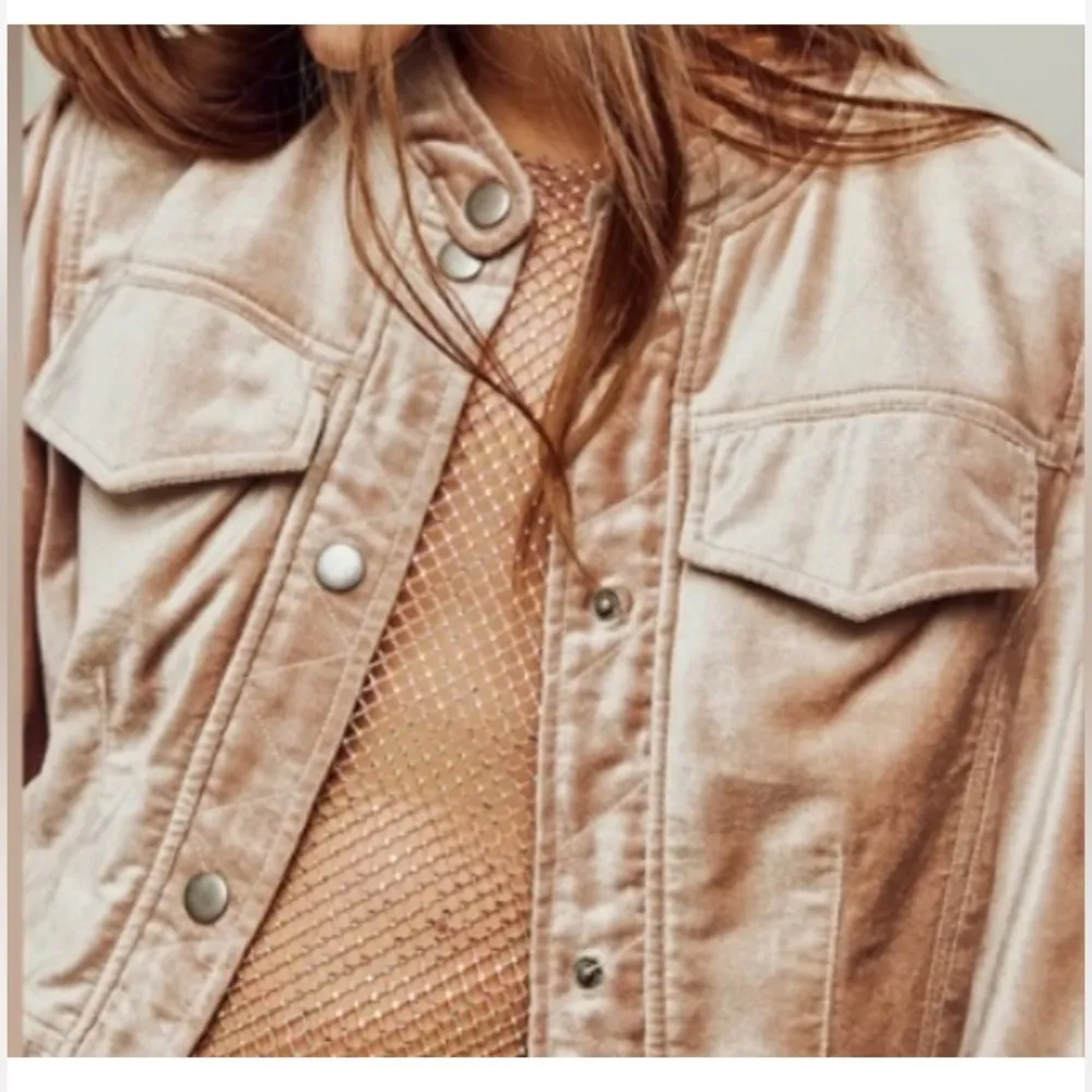 Free People  Ballet Racer Jacket. Size Small - Image 2