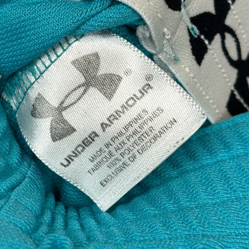 Under Armour Woman’s Turquoise Casual Athletic Basketball Shorts Size Large - Image 4