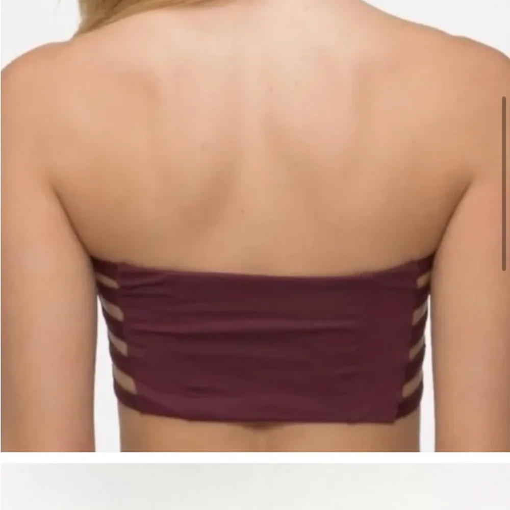 Tavik ACE Bandeau Swim Top Ribbed Harbor Blue Ali Bottoms XS - Image 6