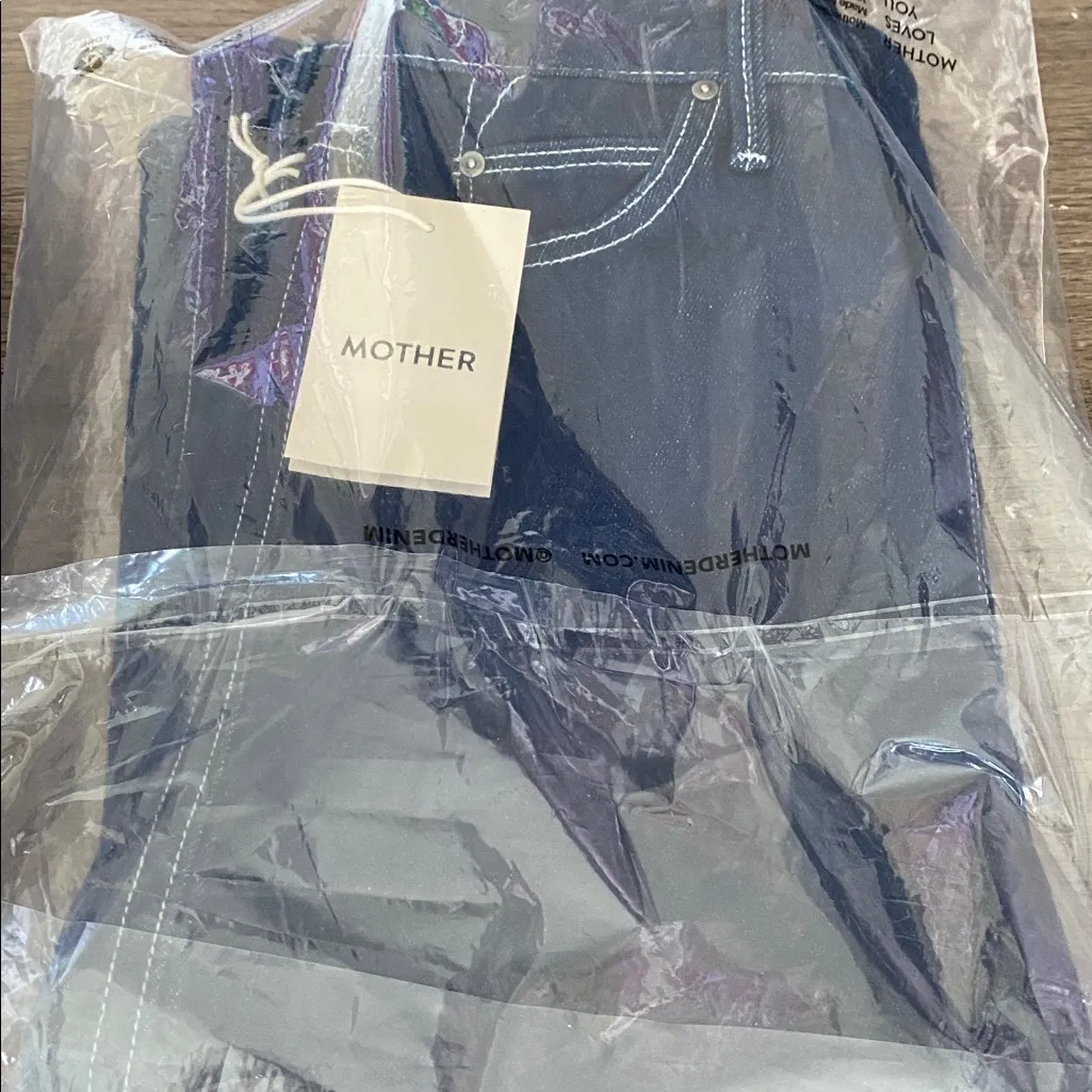 Mother NWTs The Country Swooner Straight A Dark Denim Skirt size 24 Blue - Image 14