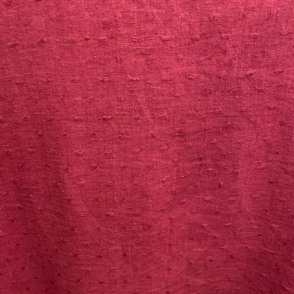 Flax Linen Button Front Swiss Dot Lagenlook Shacket Size Small In Raspberry - Image 10