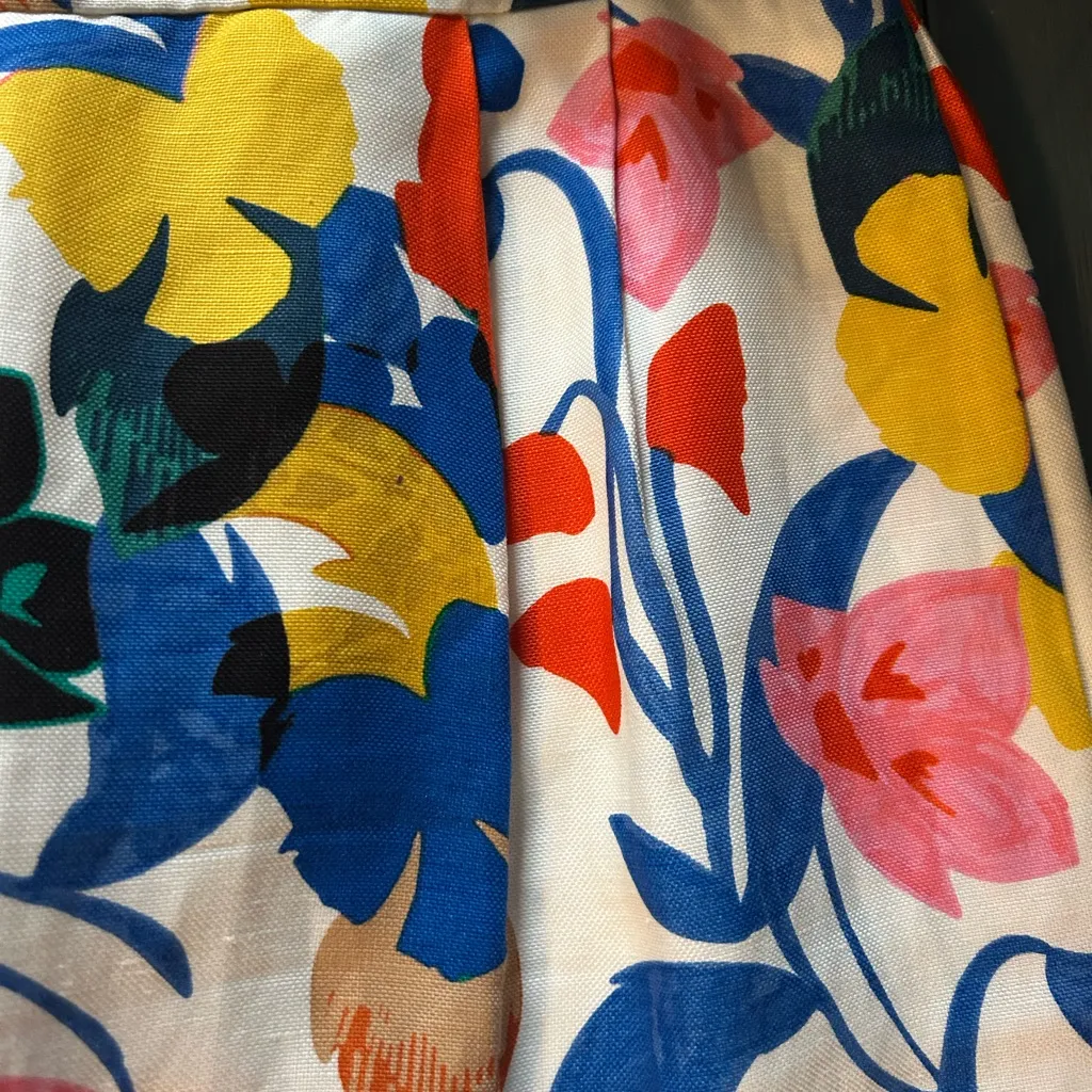 J. Crew Women's Floral Pencil MIDI Skirt - Blue, Yellow, Pink | Size 6 - Image 12