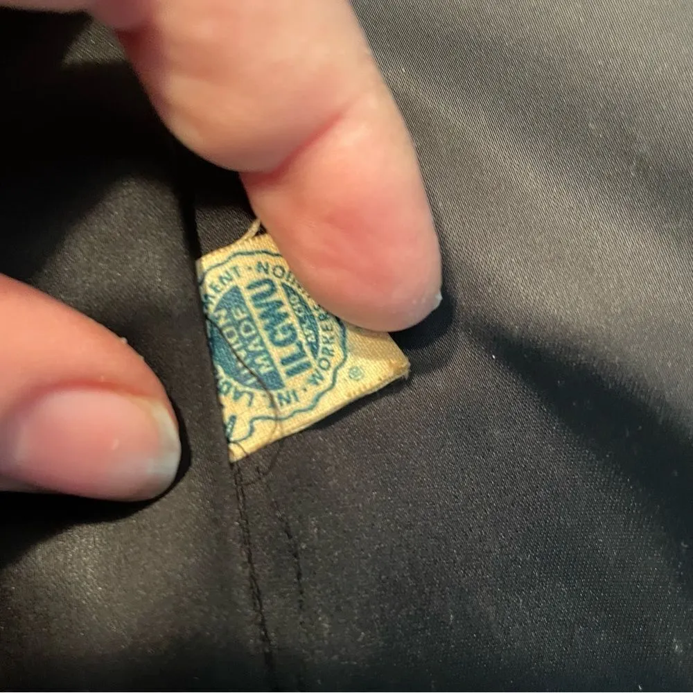 VINTAGE 40s 50s MCM Morris B‎ Sachs Wool Mink Collar Swing Coat XS S Brown - Image 8