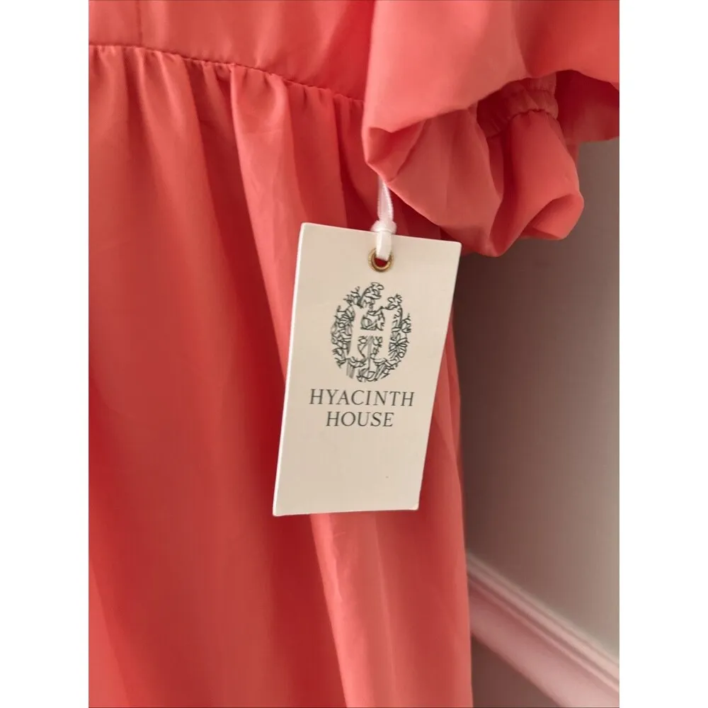 Hyacinth House Tuckernuck orange coral Taryn maxi dress size L NWT Size L - Image 3