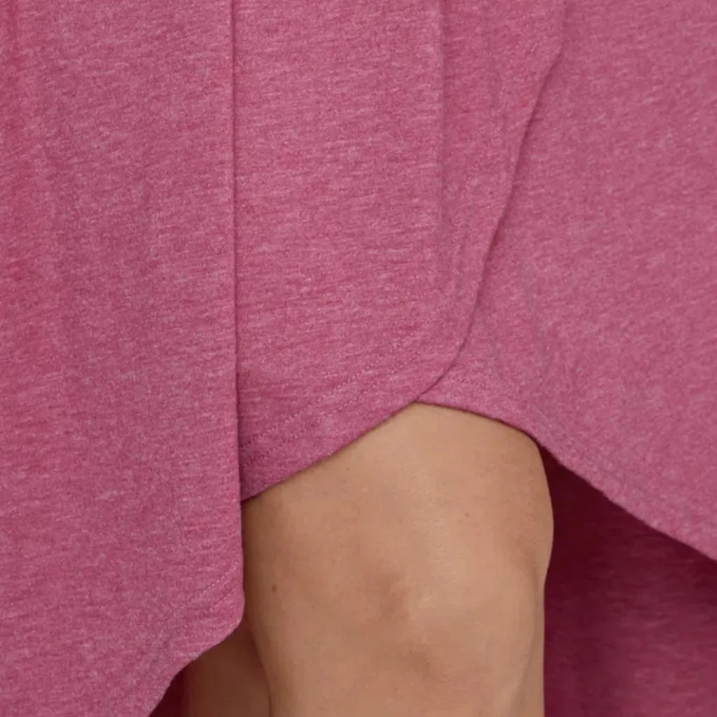 NWT Halara Deep V Neck Sleeveless Plicated High Low Crossover Hem Midi Dress L - Image 9