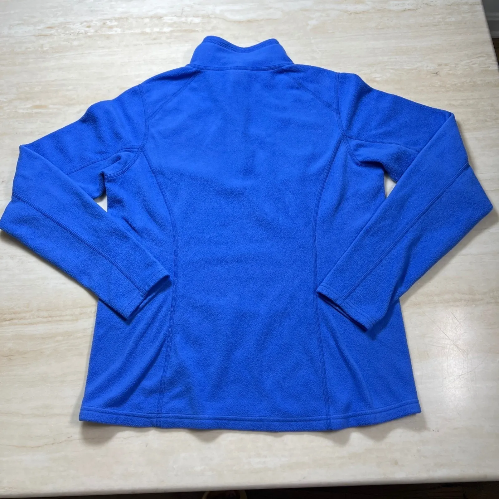 The North Face Womens Fleece Pullover Quarter Zip Blue Medium M - Image 9