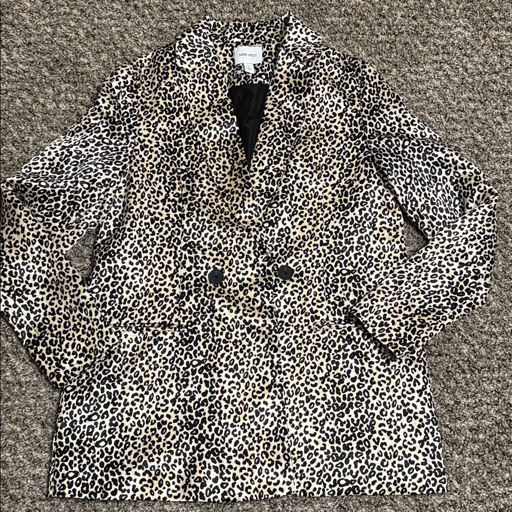 Nine West Animal Print Blazer - Image 4