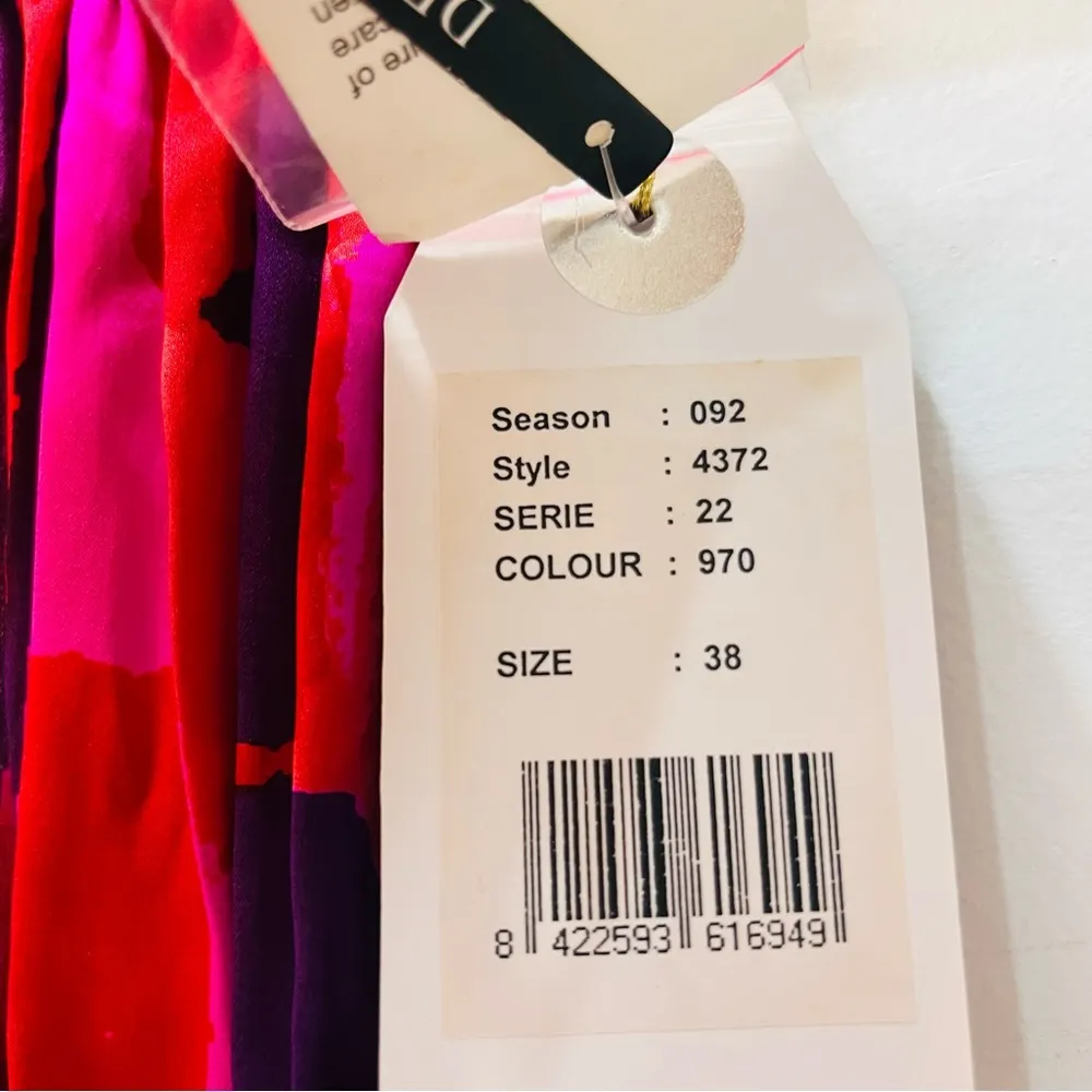 NWT jordi labanda pink purple 100% silk dress size 6 (38) - Image 4