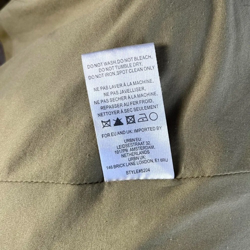 Anthropologie Green Faux Leather Blazer Size XS - Image 8