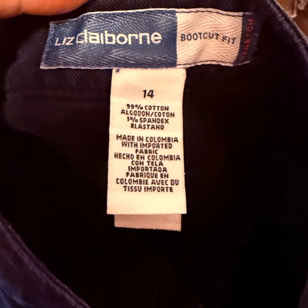 Liz Claiborne Bootcut Navy Jeans - Image 6