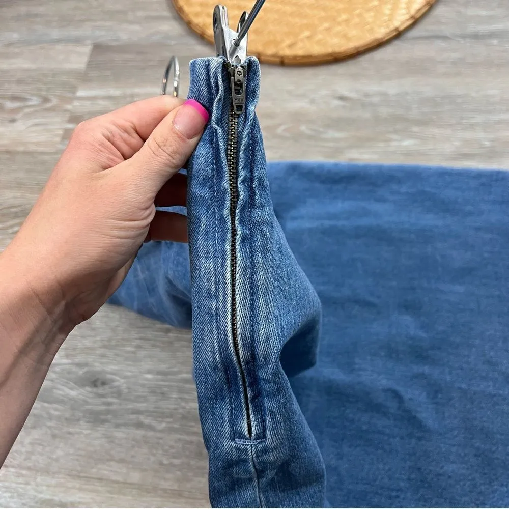 J. Crew‎ denim skirt front slit - Image 9