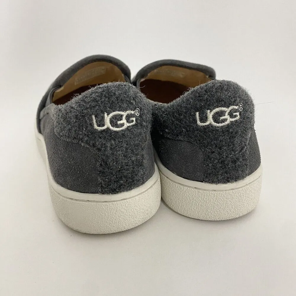 UGG Womens Cas Slip-On Sneakers Casual Loafers Comfort Size 6 Gray Suede - Image 7