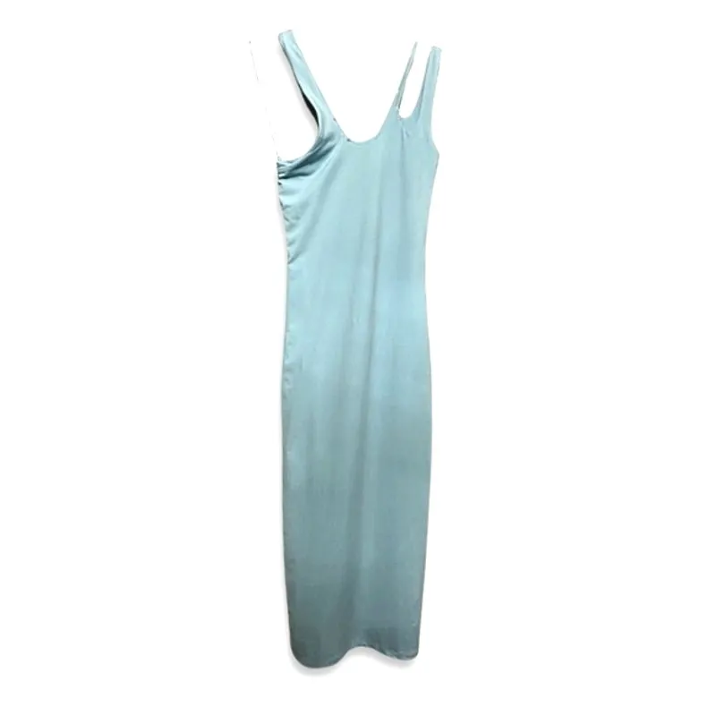 Bardot Bodycon Dress V-Neckline Strap Cut Out Details Stretchable Blue W XS NWOT - Image 2